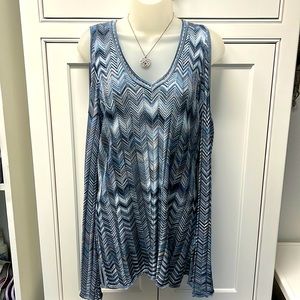 White House Black Market Blue Top